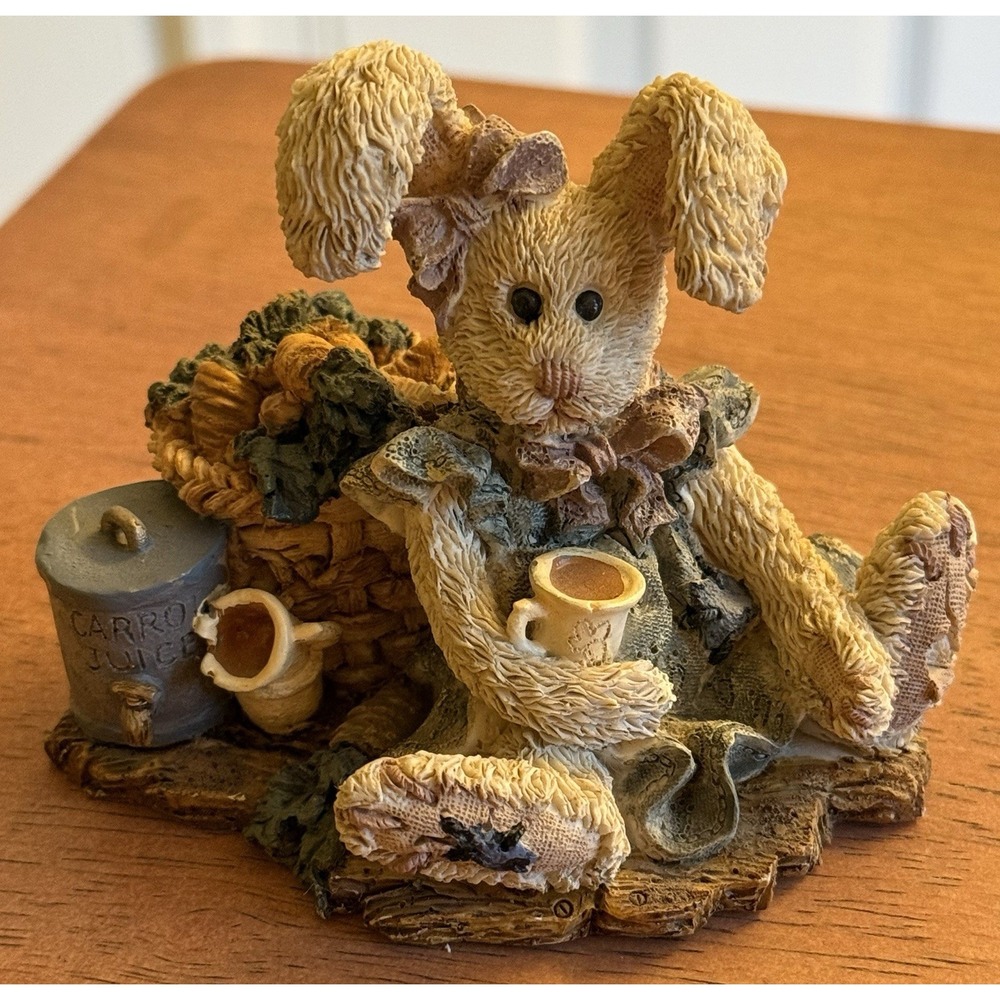 Boyds Bears Bearstone Collection Amelia's Enterprise Carrot Juice Figurine 1994